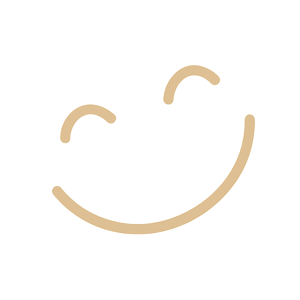 Icône de sourire symbolisant la détente et le bien-être en sophrologie.